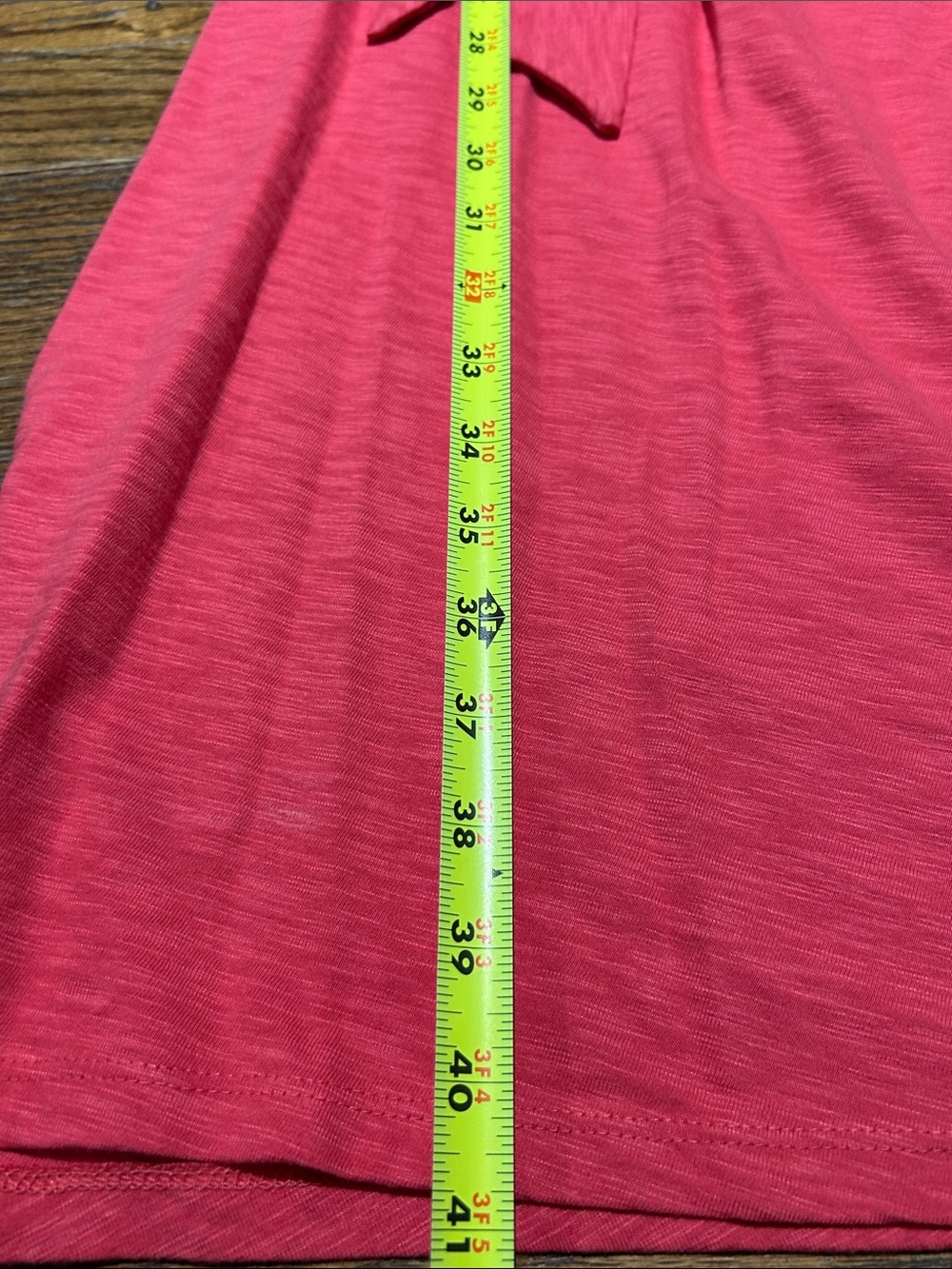 Talbots Coral Pink Sleeveless Midi Dress with Side Knot - Picture 2 of 6